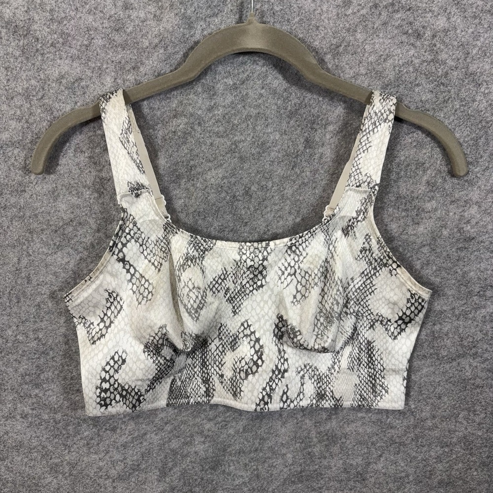Ruby Ribbon Demiette Womens Sz 44 Python Print Wire Free Shapewear